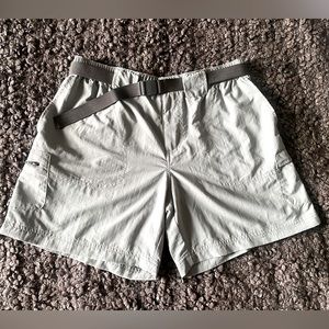 Columbia Womens Shorts Regular Fit Belted Outdoor Hiking Cargo Small